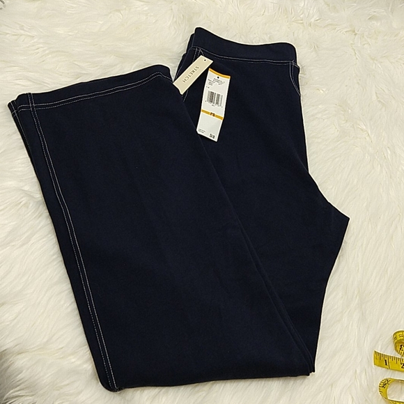 Jones New York Navy Sports Stretch Pants sz PS - Picture 2 of 9